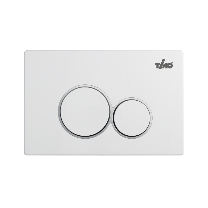 Кнопка смыва TIMO KULO белый  FP-001W - 0