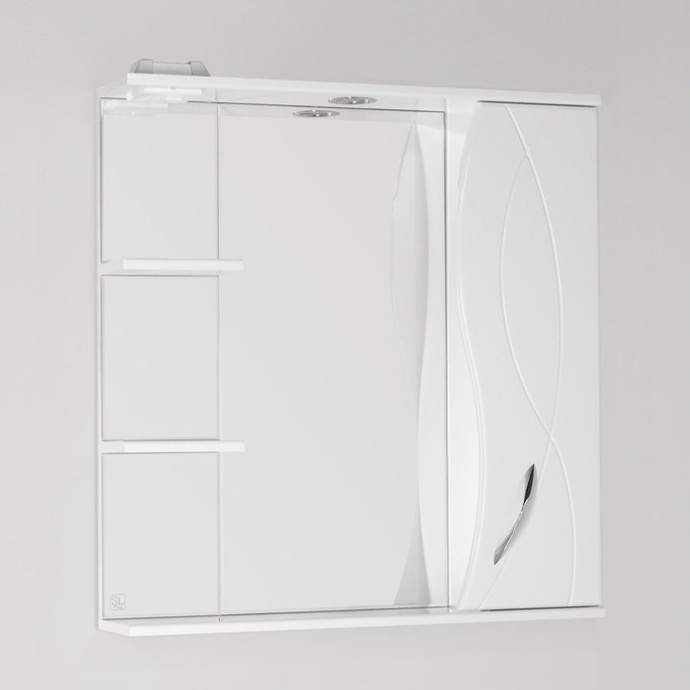 Зеркало-шкаф Style Line Амелия 75/С белый ЛС-00000014 - 0