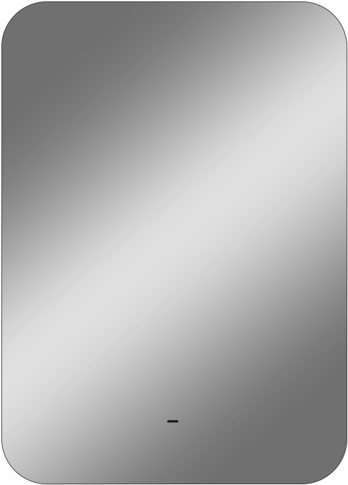 Зеркало DIWO Кострома 50 с подсветкой, прямоугольное, настенное, белое ЗЛП1718 - 9