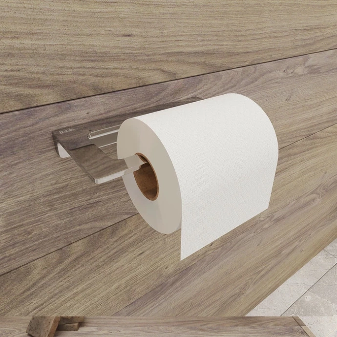 Держатель для туалетной бумаги без крышки сплав металлов IDDIS Slide хром  SLISC00i43 - 1