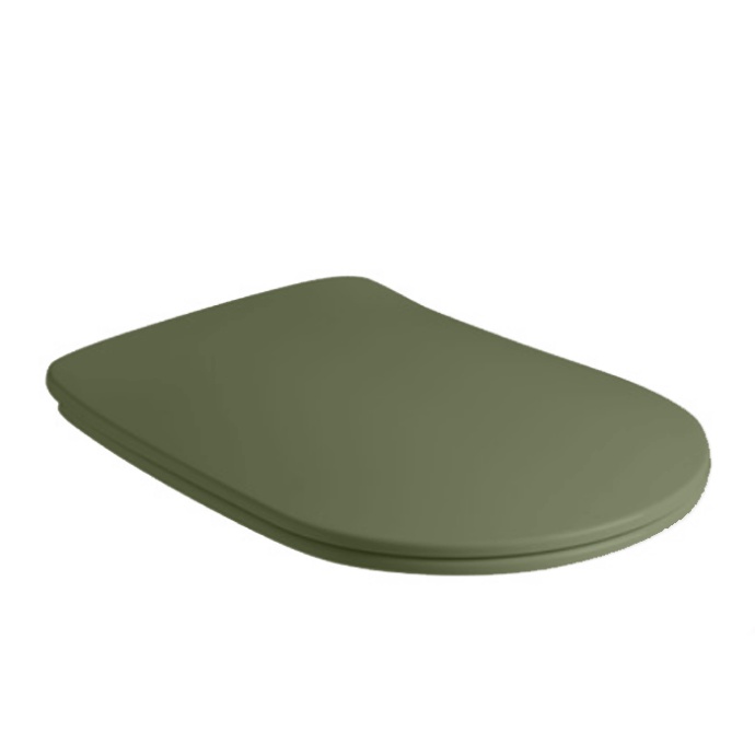 Крышка-сиденье Kerasan Nolita зеленый матовый/хром, с микролифтом  539111 - 0