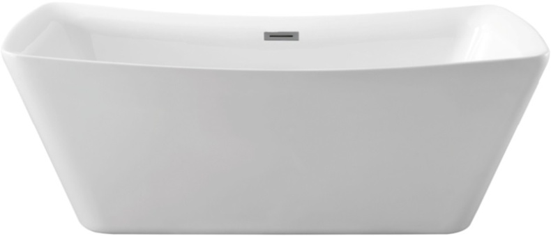 Акриловая ванна Aquatek Верса 178x80 белый с ножками и сливом-переливом  AQ-4880 - 0