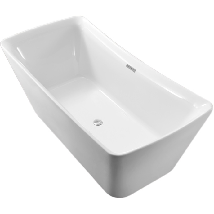 Акриловая ванна Aquatek Верса 170х78 белый с ножками и сливом-переливом  AQ-4777 - 1