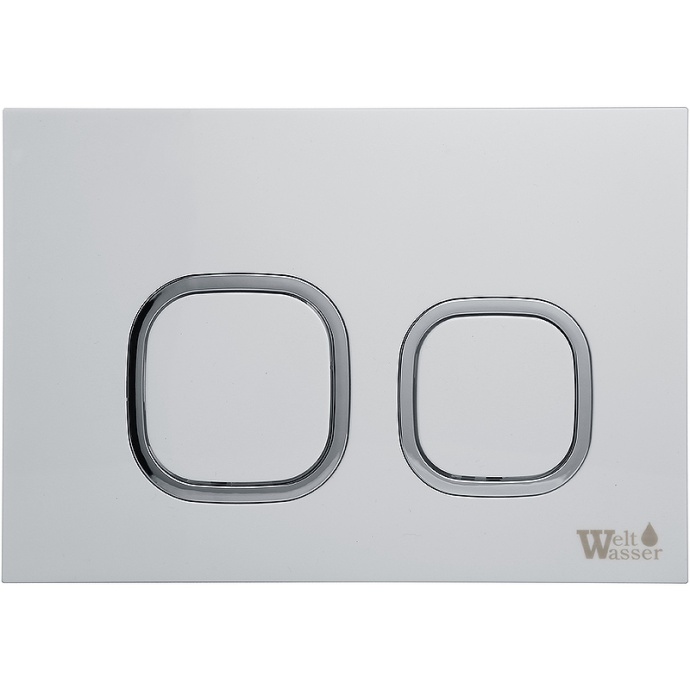 Система инсталляции WeltWasser WW AMBERG 350 ST WT с кнопкой смыва белый  10000008213 - 1