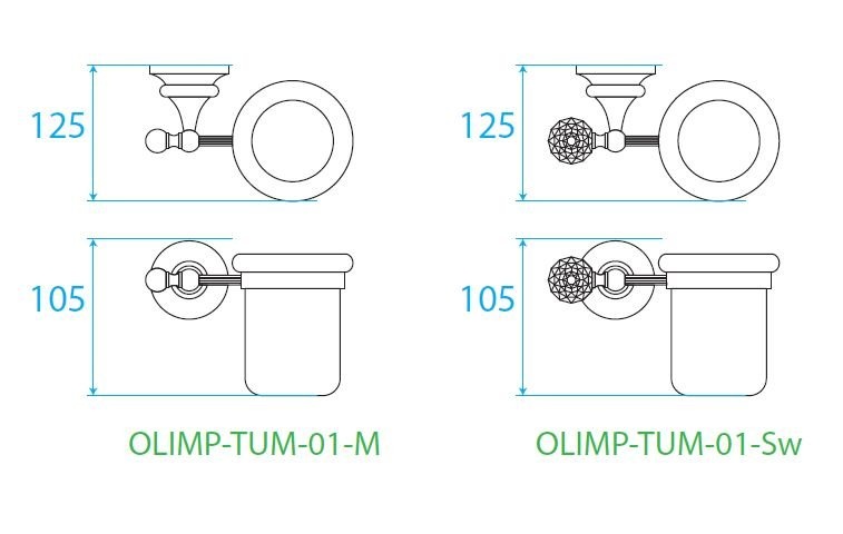 Стакан Cezares OLIMP  OLIMP-TUM-02-M - 1