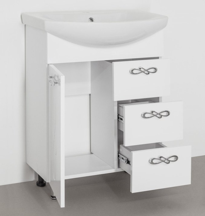 Мебель для ванной Style Line Венеция 65 белая - 3