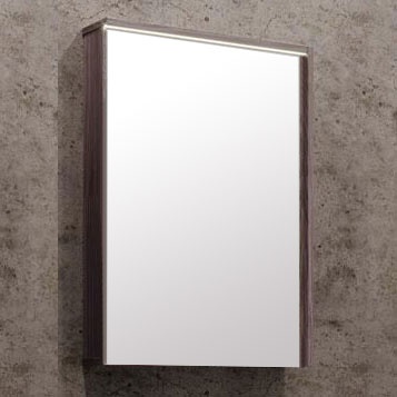 Зеркало-шкаф AQUATON Стоун 60 грецкий орех, с подсветкой 1A231502SXC80 - 0
