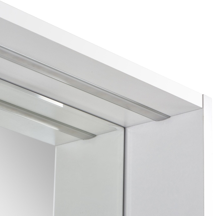 Зеркало-шкаф Aquaton Капри 80 с подсветкой белый глянцевый 1A230402KP010 - 1