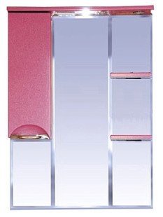 Зеркало Misty Жасмин 75 с подсветкой, розовый L П-Жас02075-122СвЛ - 1