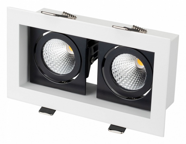 Встраиваемый светодиодный светильник Arlight CL-Kardan-S180x102-2x9W Warm 024130 - 0