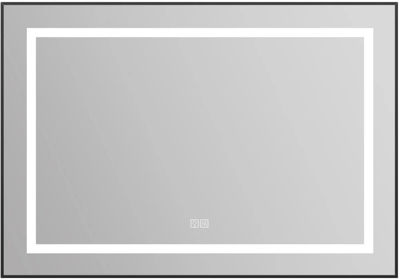Зеркало BelBagno Kraft 98.5х68.5 с подсветкой, подогревом, черный  SPC-KRAFT-985-685-TCH-WARM-NERO - 0