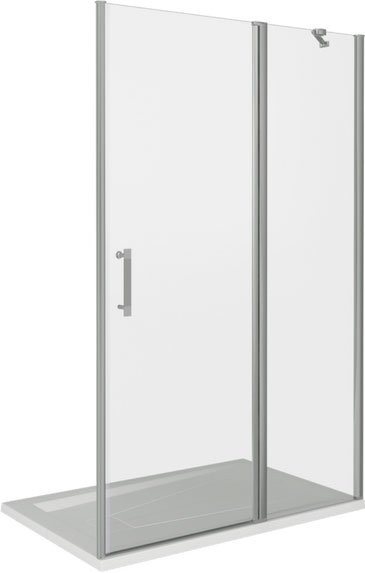 Душевая дверь в нишу Good Door Mokka WTW-130-C-WE 130 см c магнитным профилем - 2