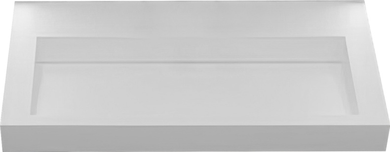 Раковина - столешница Armadi Art Flat Calacatta 80 белый 859-080 - 0
