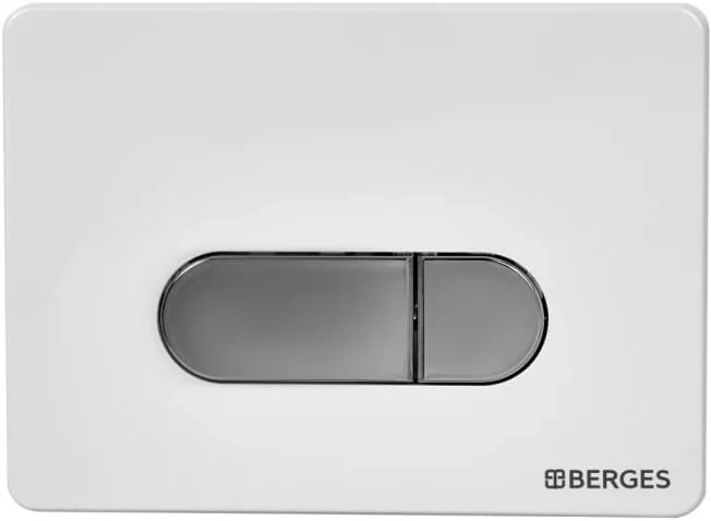 Комплект унитаза с инсталляцией Berges Puma с сиденьем микролифт и кнопкой смыва белой хром 043270 - 2
