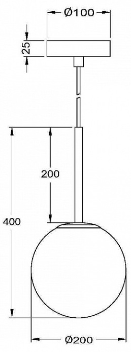 Подвесной светильник Maytoni Basic form MOD321PL-01B1 - 2