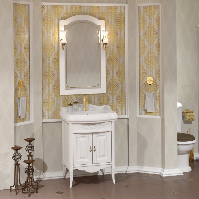 Мебель для ванной Opadiris Лоренцо 60 белая матовая - 0