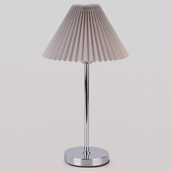 Настольная лампа декоративная Eurosvet Peony 01132/1 хром/серый - 0