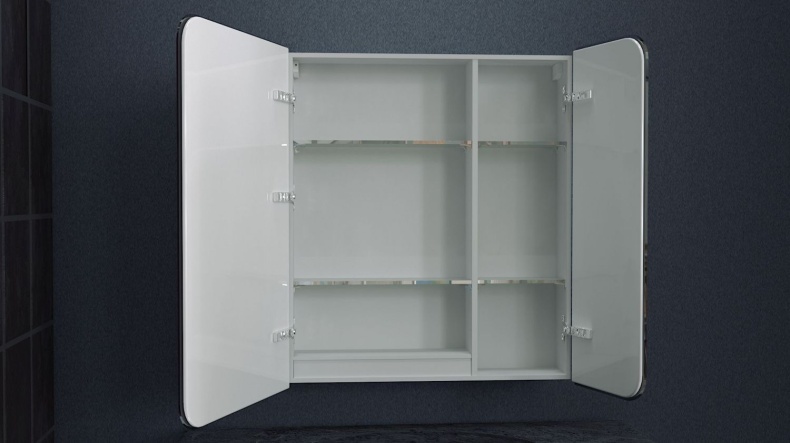 Зеркало-шкаф с подсветкой, левый ART&MAX VERONA  AM-Ver-800-800-2D-L-DS-F - 2