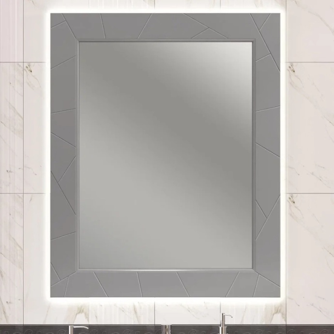 Зеркало с подсветкой Opadiris Луиджи 80 серый матовый 00-00006556 - 0