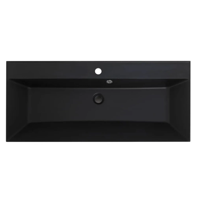 Мебельная раковина Belbagno Aurora 100х45 черный, матовый  BB1000/450-LV-ART-AST-NERO - 1