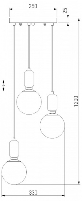 Подвесной светильник Eurosvet Bubble 50151/3 белый - 1