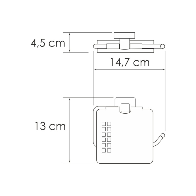 Держатель туалетной бумаги Wasserkraft Rhin никель K-8725 - 2