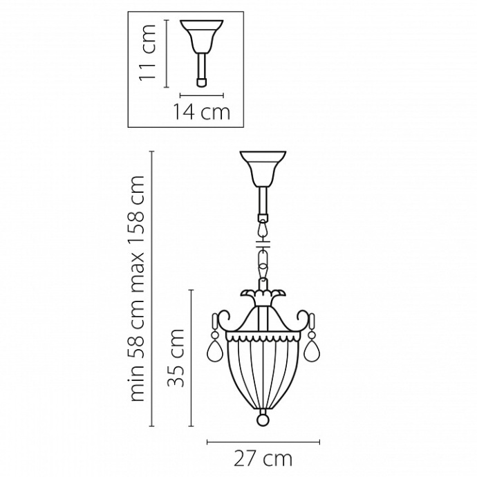 Подвесной светильник Osgona Schon 790031 - 1