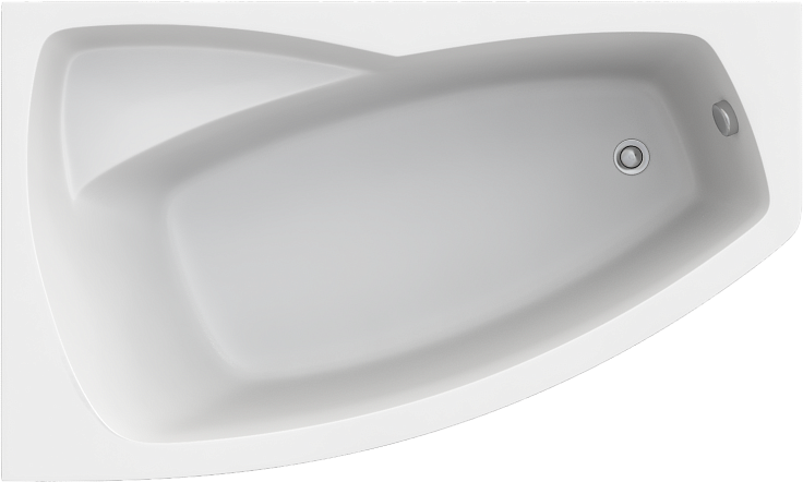 Акриловая ванна STWORKI Монтре 170x105 L, с каркасом Mn1700L - 0