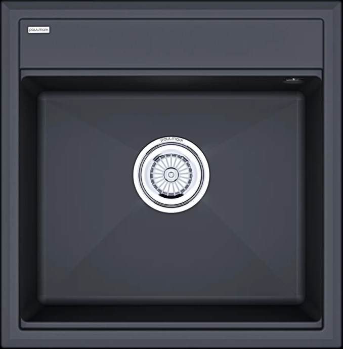 Мойка кухонная мойка Paulmark Stepia 50 темно - серый матовый PM115051-AN - 0