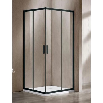 Душевая дверь Vincea Garda 120 черная стекло прозрачное VHC-1G120CLB - 0
