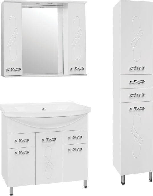 Зеркало-шкаф Style Line Венеция 90/С белый ЛС-00000264 - 3