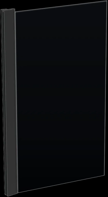 Шторка на ванну Ideal Standard Connect 2 80x140 профиль черный стекло прозрачное T9923V3 - 0