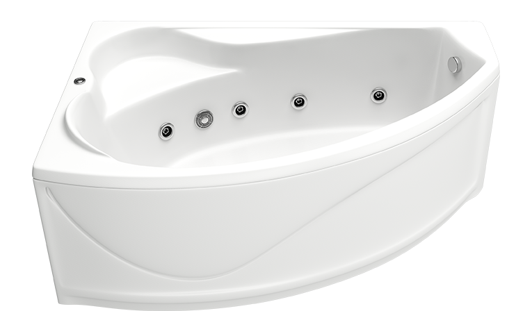 Акриловая ванна Bas Николь 170x108 см L с г/м ВГ00168 - 0