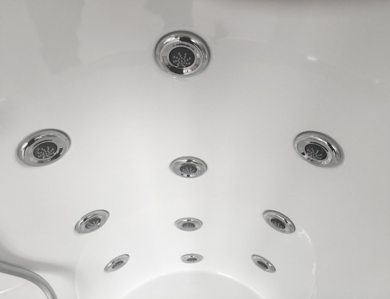 Душевой бокс Royal Bath ALP 150х100 L профиль белый стекло прозрачное с гидромассажем  RB150ALP-T L - 3