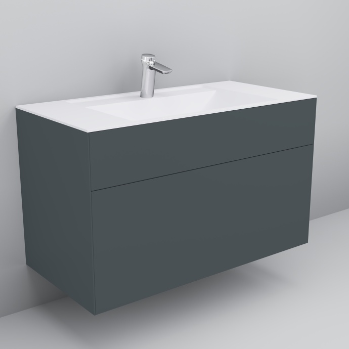 Мебель для ванной Am.Pm Inspire V2.0 100 графит матовый - 1
