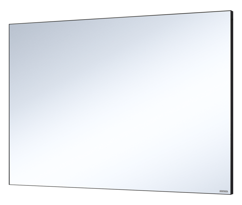 MARS -120 Зеркало в черном матовом профиле MARS-02120-ЧмП - 0