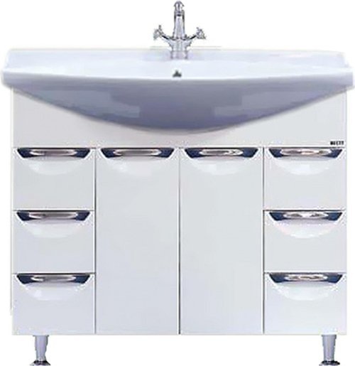 Мебель для ванной Misty Орхидея 105 белая эмаль - 3