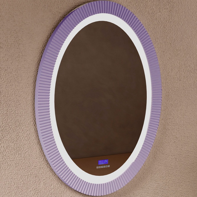 Зеркало Abber Stein 60 фиолетовое с подсветкой AS6601Violett - 0