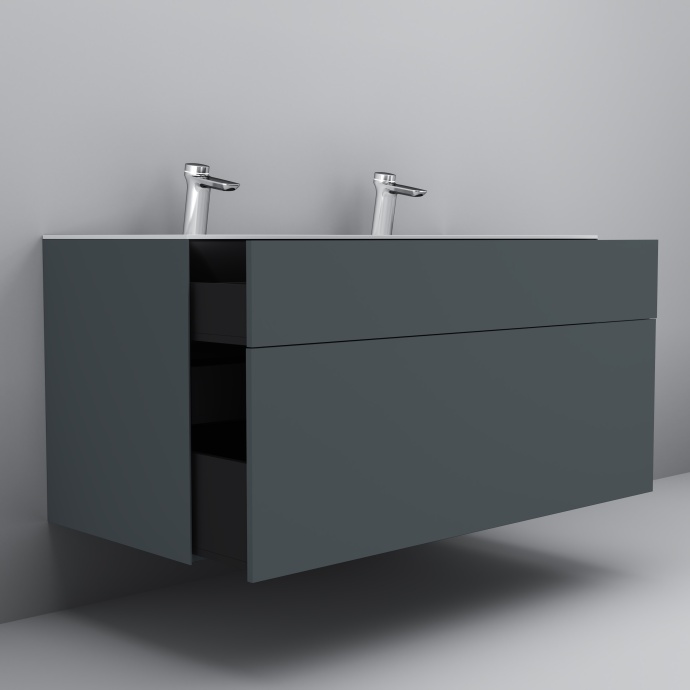 Мебель для ванной Am.Pm Inspire V2.0 120 графит матовый - 3