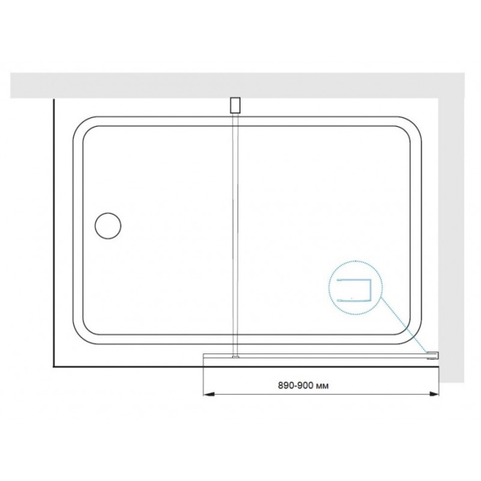 Шторка на ванну RGW Screens SC-050B 90x150 профиль черный стекло прозрачное 351105009-14 - 3