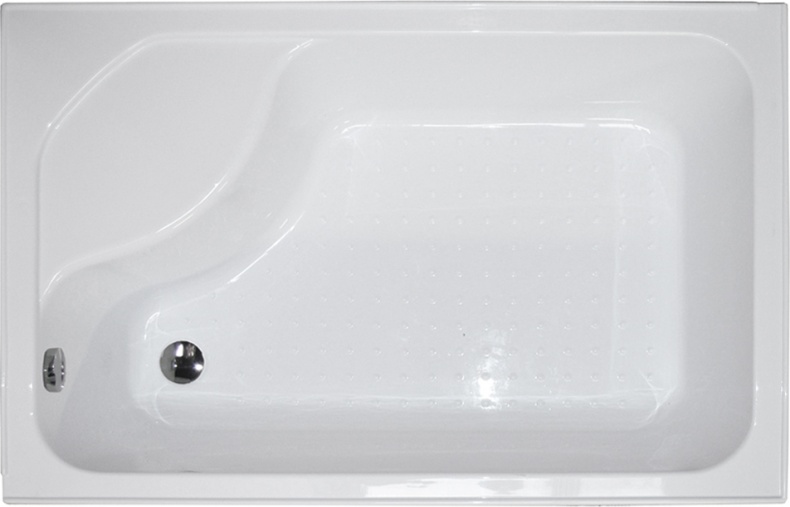 Душевой уголок Royal Bath BP 120х80 L профиль белый стекло прозрачное RB8120BP-T-L - 3