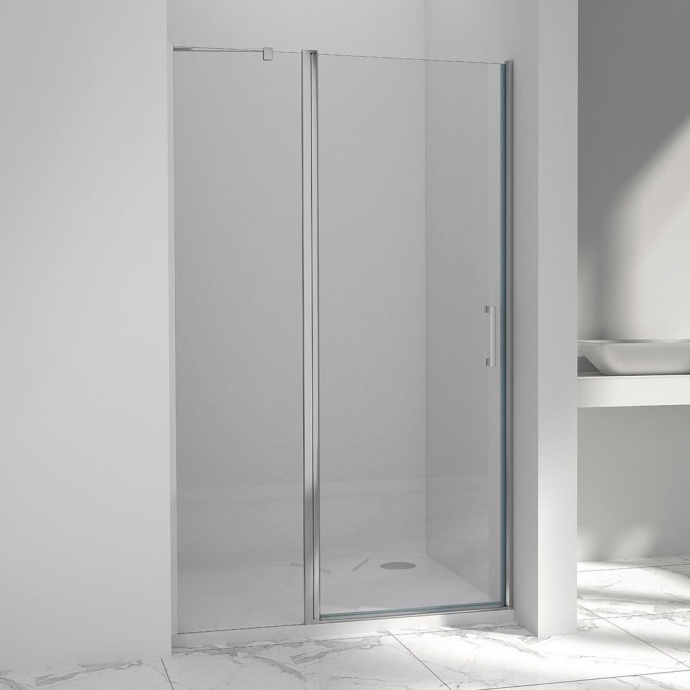 Душевая дверь в нишу Vincea Orta VPP-1O120CL 120 см, хром, стекло прозрачное - 0