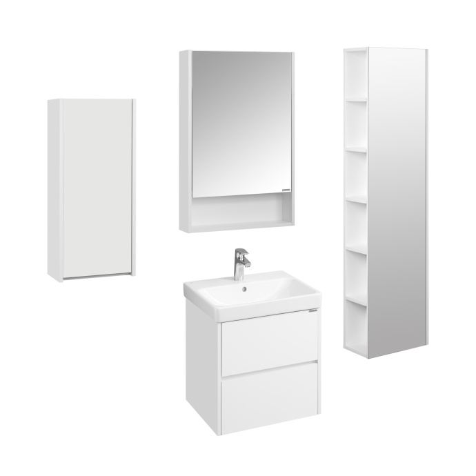 Зеркало-шкаф Aquaton Сканди 55 белый 1A252102SD010 - 4
