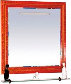 Зеркало Misty Fresko 90 красное краколет Л-Фре03090-0417 - 0