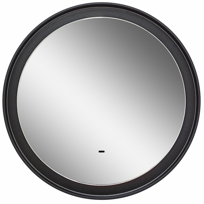Зеркало круглое STWORKI Гриндстед 60 черное, с подсветкой ЗЛП2163 - 5