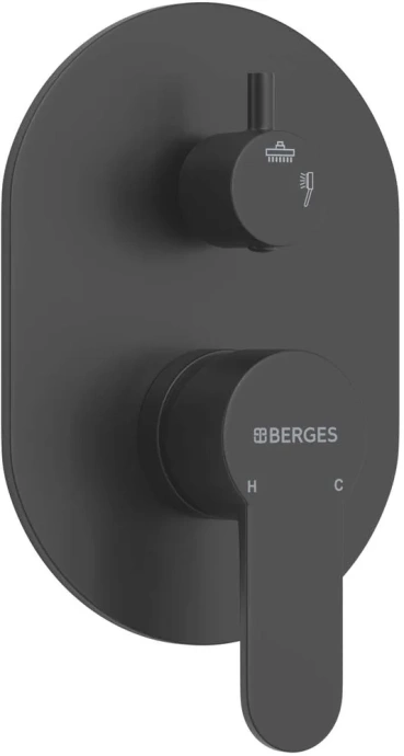 Душевой комплект Berges Ventas 3R черный матовый 073008 - 3