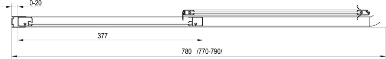 Дверь для душевого уголка Ravak SRV2-80 S Transparent, профиль белый 14V40102Z1 - 5