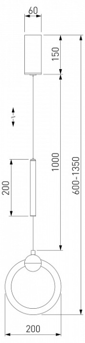 Подвесной светильник Eurosvet Rim 90165/1 черный жемчуг - 2