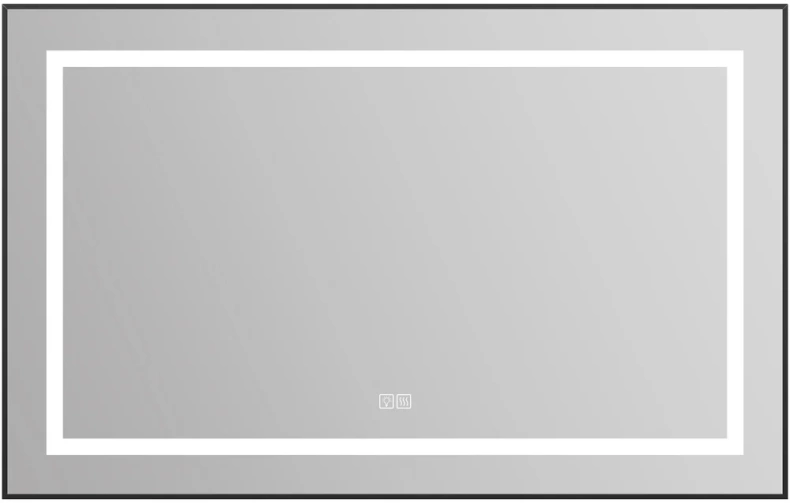 Зеркало BelBagno Kraft 88.5х68.5 с подсветкой, подогревом, черное  SPC-KRAFT-1085-685-TCH-WARM-NERO - 0