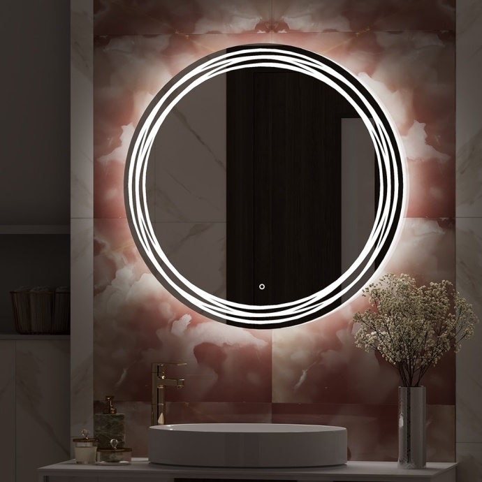 Зеркало круглое Art&Max Bologna 77 с подсветкой AM-Bol-D770-DS-F-H - 1